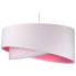 Różowa lampa wisząca welurowa - EXX01-Nilva