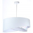 Nowoczesna biała lampa wisząca z welurowym abażurem EXX02-Berina
