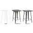 Szczegółowe zdjęcie nr 4 produktu Wysoki stół biały loftowy - Awanger