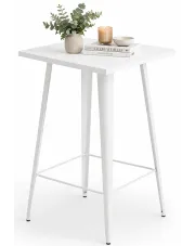 Wysoki stół biały loftowy - Radela w sklepie Edinos.pl