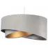 Szara welurowa lampa wisząca glamour - EXX03-Udnox