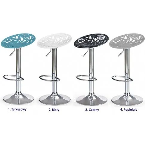 Zdjęcie turkusowy hoker obrotowy wysoki połysk Diva | Edinos.pl