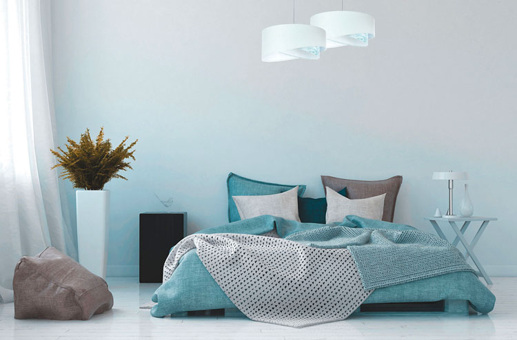 Nowoczesna asymetryczna lampa wisząca z welurowym abażurem EXX04-Delix