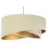 Jasnobeżowa lampa wisząca welurowa - EXX07-Tekna