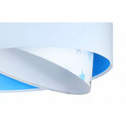 Biały abażur lampy EXX09-Masza z niebieskim wnętrzem
