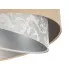 Beżowy abażur lampy EXX13-Glora z szarym wzorkiem