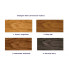 Wybór kolorów drewna hokera Perdos