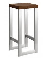Srebrny loftowy hoker Pedros 2X - 4 kolory w sklepie Edinos.pl