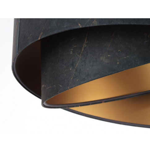 Czarny abażur lampy EXX15-Magela ze złotym wnętrzem