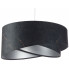 Lampa wisząca EXX15-Magela z czarnym abażurem i srebrnym środkiem