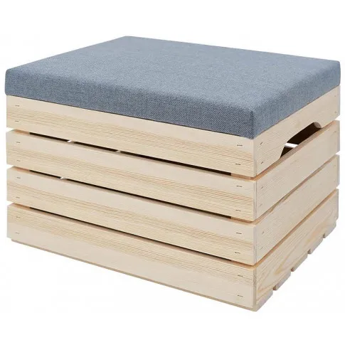 Skrzynka z naturalnego drewna z tapicerowanym zamknięciem Alva 2X