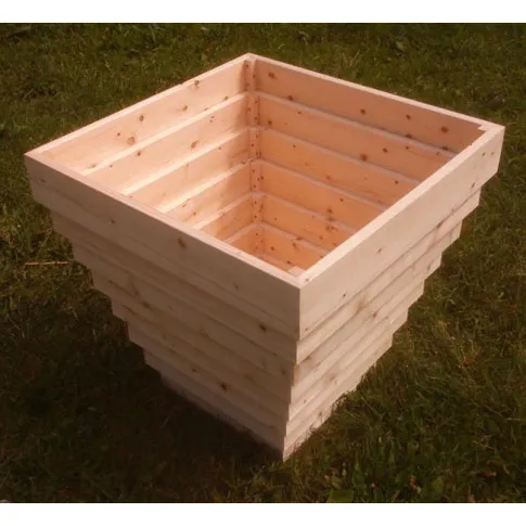 Duża drewniana donica do ogrodu Tulia