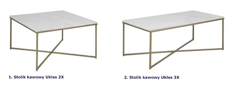 Stoliki kawowe Ukles 2X i Vave 3X