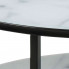 Biały stolik marmurowy z półką Katris 2X