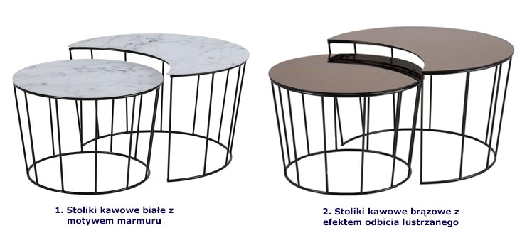 Kolory stolików Marla