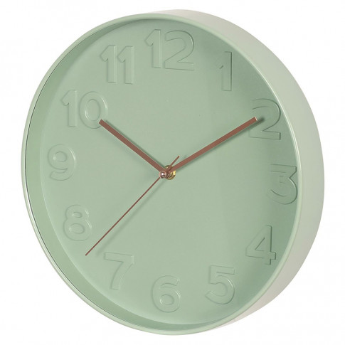 Zielony zegar Yarte pastelowy