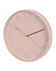 Okrągły zegar różowy - Yarte w sklepie Edinos.pl