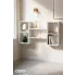Biała wisząca półka ścienna   Scarpi 2X styl glamour