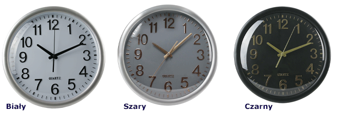 Okrągłe zegary Erto ścienne - minimalistyczne