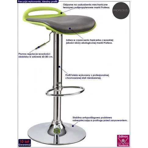 Fotografia Hoker obrotowy Eveya - zielony z kategorii Hokery