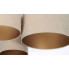 Trzy okrągłe welurowe abażury plafonu EXX31-Tyrso