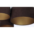 Trzy welurowe okrągłe abażury plafonu EXx33-Melva