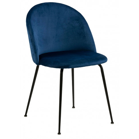 Granatowe krzesło Evenne do salonu