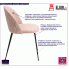 Różowe krzesło Evenne welwet