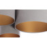 Trzy okrągłe welurowe abażury plafonu EXX39-Olena