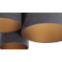 Trzy okrągłe welurowe abażury plafonu EXX40-Marita