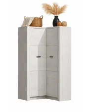 Garderoba narożna kraft biały - Filin w sklepie Edinos.pl