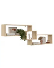 Skandynawska półka wisząca w kolorze dąb sonoma - Froslin w sklepie Edinos.pl