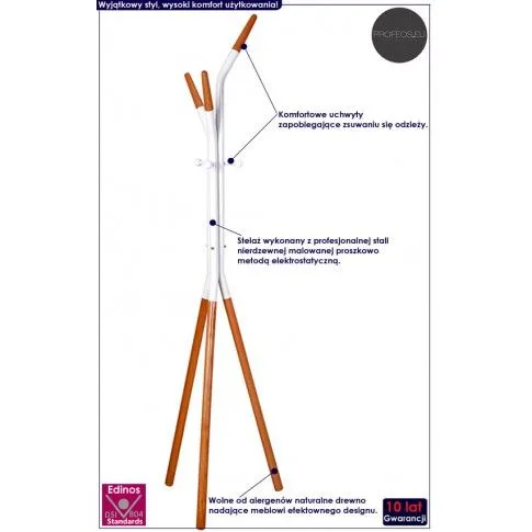 Fotografia Skandynawski wieszak na ubrania Uzet 6X z kategorii Meble na ubrania