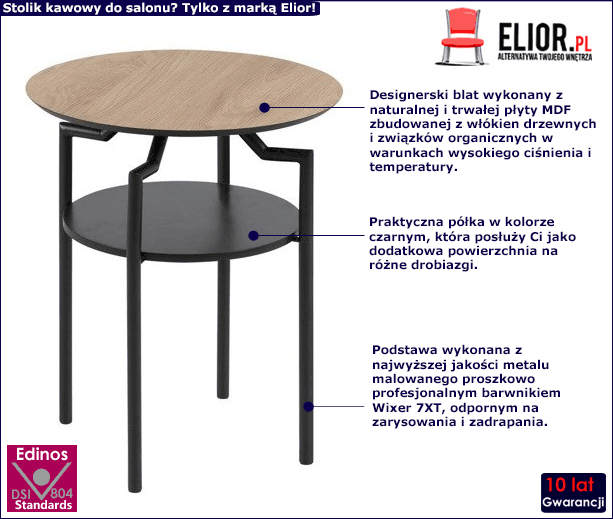 Nowoczesny stolik kawowy Jill 2X