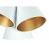 Trzy abażury w kształcie stożka lampy EXX67-Semina