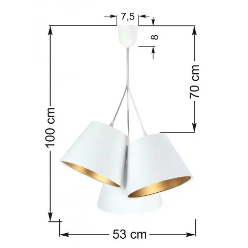 Wymiary lampy EXX67-Semina