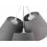 Trzy abażury lampy EXX68-Botina w kształcie stożków