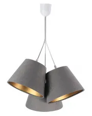 Szaro-złota lampa wisząca glamour - EXX68-Botina