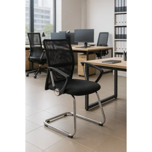 Fotografia Krzesło do biurka nieobrotowe Etelli z kategorii Fotele