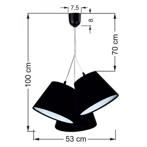 Wymiary lampy EXX69-Novida