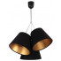 Czarno-złota welurowa lampa wisząca z abażurami EXX69-Novida