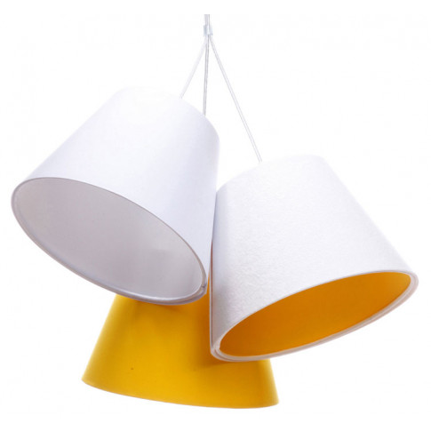 Trzy welurowe abażury lampy EXX72-Mirella