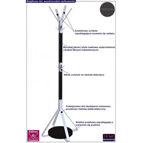 Fotografia Podłogowy wieszak stojący Inderio 9X z kategorii Strona główna