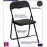 Fotografia Składane krzesło konferencyjne Arman - czarne z kategorii Krzesła metalowe