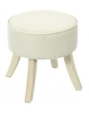 Beżowy taboret boho - Maurell w sklepie Edinos.pl