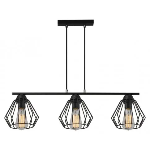 Czarna potrójna druciana lampa wisząca EXX94-Dema
