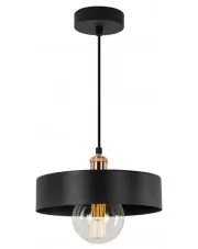 Czarno-miedziana industrialna lampa wisząca - EXX105-Tajma