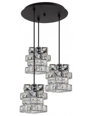 Potrójna kryształowa lampa wisząca glamour - EXX115-Galexi w sklepie Edinos.pl