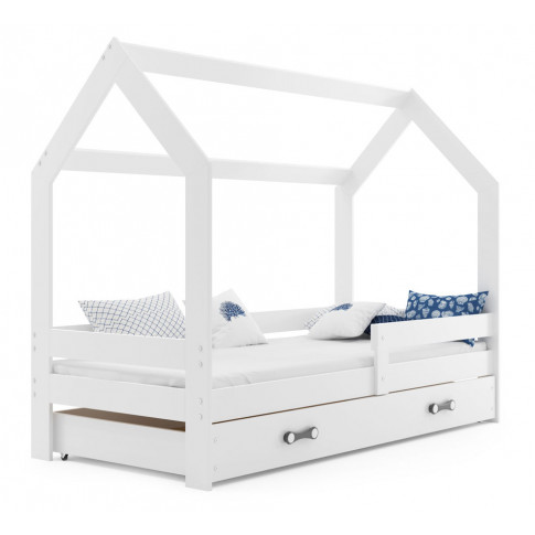 Białe łóżko domek Bambino