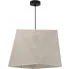 Skandynawska lampa wisząca EXX119-Morra  z tkaninowym geometrycznym abażurem